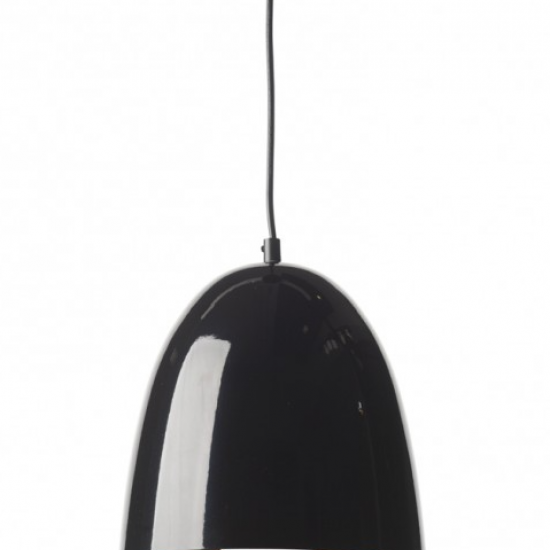 ΜΕΤΑΛΛΙΚΗ ΚΑΜΠΑΝΑ 1XE27 ΜΑΥΡΗ Φ22χΗ23cm