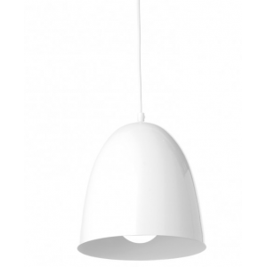 ΜΕΤΑΛΛΙΚΗ ΚΑΜΠΑΝΑ 1XE27 ΛΕΥΚΗ Φ22χΗ23cm 