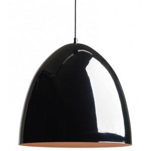 ΦΩΤΙΣΤΙΚΟ ΜΕΤΑΛΛΙΚΗ ΚΑΜΠΑΝΑ 1XE27 ΜΑΥΡΗ Φ40χΗ36cm