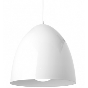 ΜΕΤΑΛΛΙΚΗ ΚΑΜΠΑΝΑ 1XE27 ΛΕΥΚΗ Φ40χΗ36cm