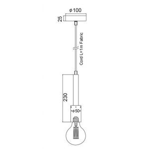 ΦΩΤΙΣΤΙΚΟ ΚΡΕΜΑΣΤΟ Φ/Σ 1XE27 ΜΕΤΑΛΛΙΚΟ ΠΑΛ ΡΟΖ Φ5ΧΗ120CM