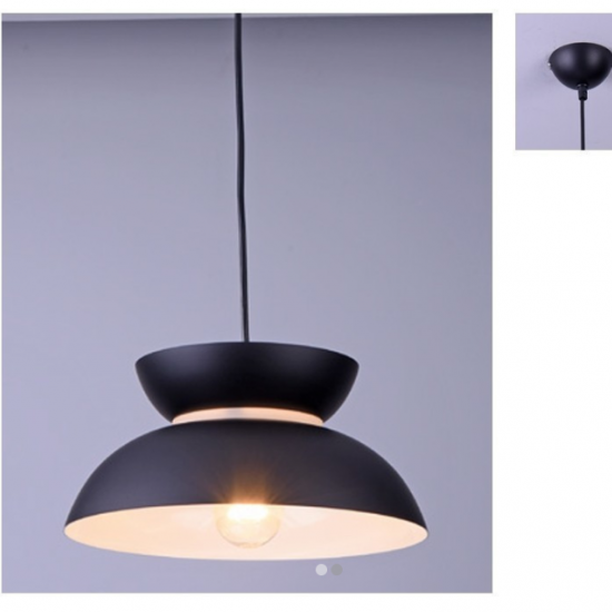 ΚΡΕΜΑΣΤΟ Φ/Σ 1ΧΕ27 ΜΑΥΡΟ ΜΕΤΑΛΛΙΚΟ D29XH120CM