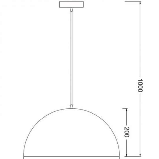 ΚΡΕΜΑΣΤΟ Φ/Σ 1XE27 ΜΕΤΑΛΛΙΚΟ ΜΑΥΡΟ Φ40cm