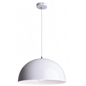 ΚΡΕΜΑΣΤΟ Φ/Σ 1XE27 ΜΕΤΑΛΛΙΚΟ ΛΕΥΚΟ Φ40cm