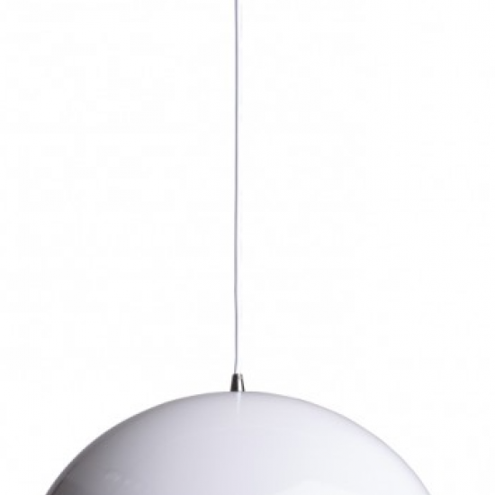 ΚΡΕΜΑΣΤΟ Φ/Σ 1XE27 ΜΕΤΑΛΛΙΚΟ ΛΕΥΚΟ Φ40cm