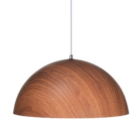 ΚΡΕΜΑΣΤΟ Φ/Σ 1ΧΕ27 ΜΕΤΑΛΛΙΚΟ ΑΠΟΧΡΩΣΗ TEAK ΞΥΛΟΥ Φ40ΧΗ110CM