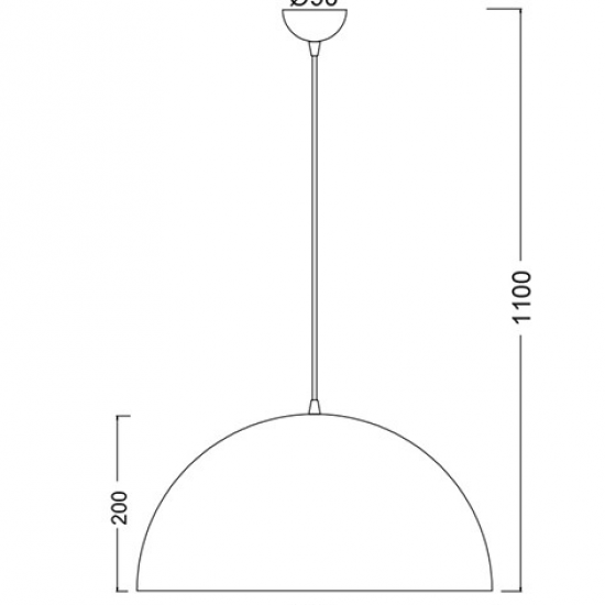 ΚΡΕΜΑΣΤΟ Φ/Σ 1ΧΕ27 ΜΕΤΑΛΛΙΚΟ ΑΠΟΧΡΩΣΗ TEAK ΞΥΛΟΥ Φ40ΧΗ110CM