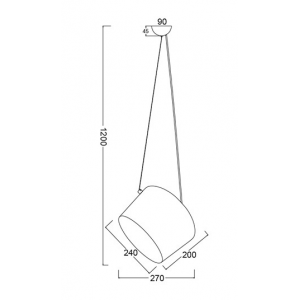 ΚΡΕΜΑΣΤΟ Φ/Σ 1ΧΕ27 ΚΕΡΑΜΙΔΙ ΜΕΤΑΛΛΙΚΟ Φ27ΧΗ120CM 