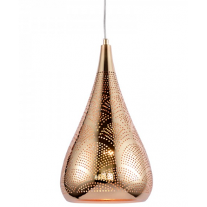 ΚΡΕΜΑΣΤΟ Φ/Σ 1ΧΕ27 ΜΕΤΑΛΛΙΚΟ ΓΥΑΛΙΣΤΟ ΟΡΕΙΧΑΛΚΙΝΟ Φ20ΧΗ41Χ160CM