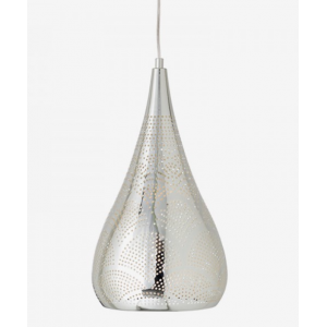 ΚΡΕΜΑΣΤΟ Φ/Σ 1ΧΕ27 ΜΕΤΑΛΛΙΚΟ ΧΡΩΜΙΟ Φ20ΧΗ41Χ160CM