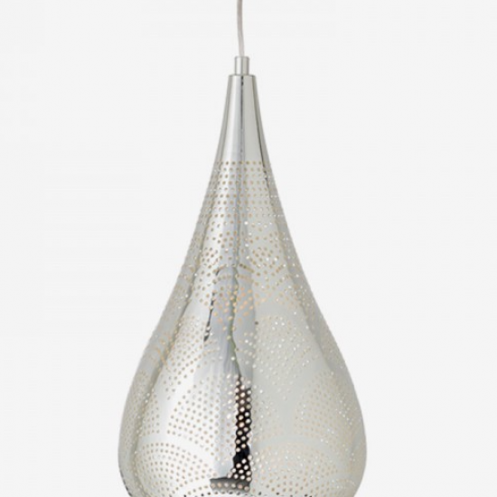 ΚΡΕΜΑΣΤΟ Φ/Σ 1ΧΕ27 ΜΕΤΑΛΛΙΚΟ ΧΡΩΜΙΟ Φ20ΧΗ41Χ160CM