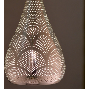 ΚΡΕΜΑΣΤΟ Φ/Σ 1ΧΕ27 ΜΕΤΑΛΛΙΚΟ ΧΡΩΜΙΟ Φ20ΧΗ41Χ160CM