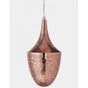 ΚΡΕΜΑΣΤΟ Φ/Σ 1ΧΕ27 ΜΕΤΑΛΛΙΚΟ ΓΥΑΛΙΣΤΟ ΧΑΛΚΙΝΟ Φ23ΧΗ43Χ160CM