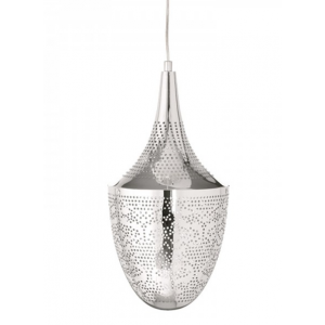 ΚΡΕΜΑΣΤΟ Φ/Σ 1ΧΕ27 ΜΕΤΑΛΛΙΚΟ ΧΡΩΜΙΟ Φ23ΧΗ43Χ160CM