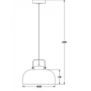 ΦΩΤΙΣΤΙΚΟ ΜΕΤΑΛΛΙΚΗ ΚΑΜΠΑΝΑ ΛΕΥΚΟ ΚΡΟΚΙ Φ30CM 1XE27