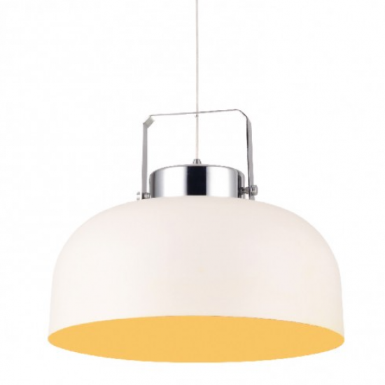 ΦΩΤΙΣΤΙΚΟ ΜΕΤΑΛΛΙΚΗ ΚΑΜΠΑΝΑ ΛΕΥΚΟ ΚΡΟΚΙ Φ30CM 1XE27