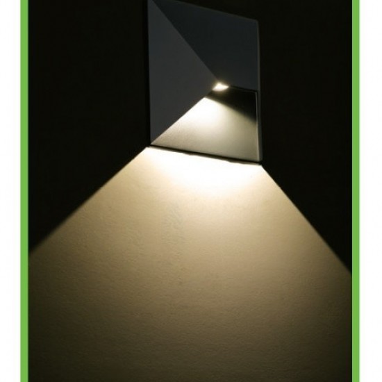 Estella Απλίκα LED 7W Σε Σκούρο Γκρί Χρώμα-ΑΠΛΙΚΕΣ ΕΞΩΤΕΡΙΚΟΥ ΧΩΡΟΥ-ΦΩΤΙΣΤΙΚΑ ΕΞΩΤΕΡΙΚΟΥ ΧΩΡΟΥ-ΓΚΡΙ-LED-