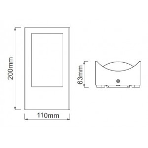 Mirande Απλίκα LED 7W Σε Σκούρο Γκρί Χρώμα