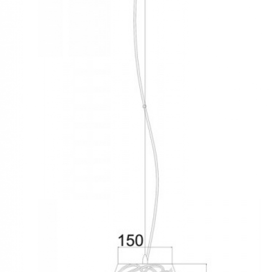 ΚΡΕΜΑΣΤΟ ΜΕΤΑΛΛΙΚΟ ΧΡΩΜΙΟ ΠΛΕΓΜΑ 1ΧE27