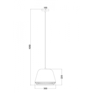 ΚΡΕΜΑΣΤΟ Φ/Σ 1ΧΕ27 ΜΕΤΑΛΛΙΚΟ ΛΕΥΚΟ/ΟΡΕΙΧΑΛΚΟ Φ30CM