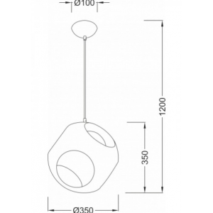 ΜΟΝΟΦΩΤΟ ΜΕΤΑΛΛΙΚΟ Φ35 ΛΕΥΚΟ