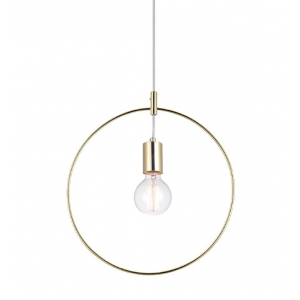 ΚΡΕΜΑΣΤΟ Φ/Σ 1ΧΕ27 ΜΕΤΑΛΛΙΚΟ ΟΡΕΙΧΑΛΚΟ ΚΥΚΛΟΣ Φ35CM