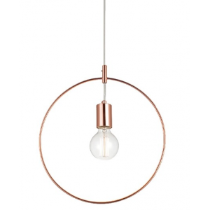 ΚΡΕΜΑΣΤΟ Φ/Σ 1ΧΕ27 ΜΕΤΑΛΛΙΚΟ ΧΑΛΚΙΝΟ ΚΥΚΛΟΣ Φ36XH120CM