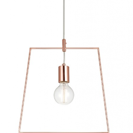 ΚΡΕΜΑΣΤΟ Φ/Σ 1ΧΕ27 ΜΕΤΑΛΛΙΚΟ ΧΑΛΚΙΝΟ ΤΕΤΡΑΠΛΕΥΡΟ 35ΧΗ120CM