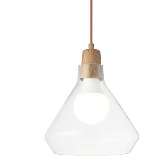 ΚΡΕΜΑΣΤΟ Φ/Σ 1ΧΕ27 ΓΥΑΛΙ+ΑΠΟΧΡΩΣΗ ΞΥΛΟΥ Φ24ΧΗ120CM