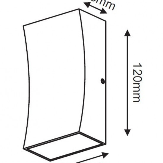 Fer Απλίκα Up-Down LED 6W Σε Σκούρο Γκρί Χρώμα-ΑΠΛΙΚΕΣ ΕΞΩΤΕΡΙΚΟΥ ΧΩΡΟΥ-ΦΩΤΙΣΤΙΚΑ ΕΞΩΤΕΡΙΚΟΥ ΧΩΡΟΥ-ΓΚΡΙ-LED-