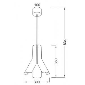 ΚΡΕΜΑΣΤΟ Φ/Σ 1ΧΕ27 ΜΕΤΑΛ ΓΚΡΙ+ΠΑΛ ΡΟΖ Φ30ΧΗ83,4CM