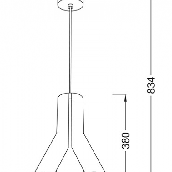 ΚΡΕΜΑΣΤΟ Φ/Σ 1ΧΕ27 ΜΕΤΑΛ ΓΚΡΙ+ΠΑΛ ΡΟΖ Φ30ΧΗ83,4CM