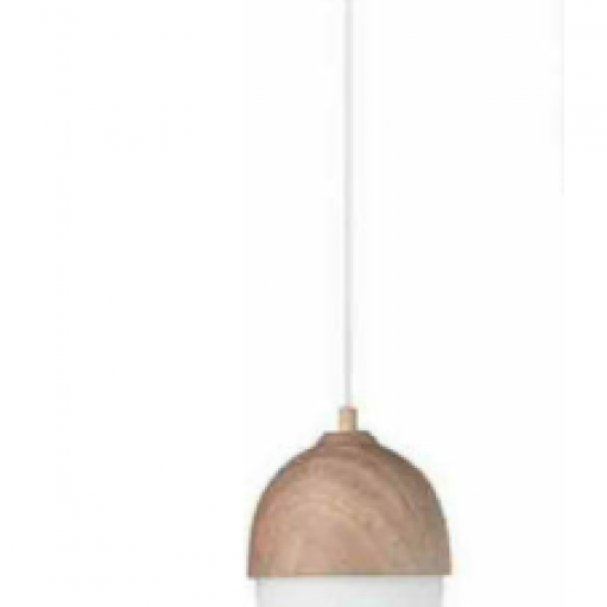 ΚΡΕΜΑΣΤΟ Φ/Σ 1ΧΕ27 ΜΕΤΑΛΛIKΟ ΑΠΟΧΡΩΣΗ ΞΥΛΟΥ+ΟΠΑΛΓΥΑΛΙ Φ16ΧΗ120CM