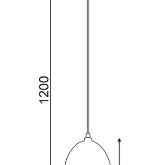 ΚΡΕΜΑΣΤΟ Φ/Σ 1ΧΕ27 ΜΕΤΑΛΛIKΟ ΑΠΟΧΡΩΣΗ ΞΥΛΟΥ+ΟΠΑΛΓΥΑΛΙ Φ16ΧΗ120CM