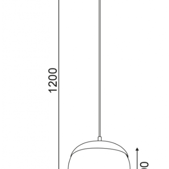 ΚΡΕΜΑΣΤΟ Φ/Σ 1ΧΕ27 ΜΕΤΑΛΛΙΚΟ ΑΠΟΧΡΩΣΗ ΞΥΛΟΥ+ΟΠΑΛ ΓΥΑΛΙ Φ23ΧΗ120CM