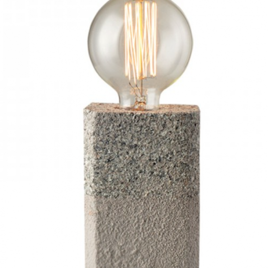 ΕΠΙΤΡΑΠΕΖΙΟ Φ/Σ 1ΧΕ27 ΓΚΡΙ ΠΗΛΟΣ 10Χ10ΧΗ15CM