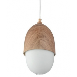 ΚΡΕΜΑΣΤΟ Φ/Σ 1ΧΕ27 ΜΕΤΑΛΛΙΚΟ ΑΠΟΧΡΩΣΗ ΞΥΛΟΥ+ΟΠΑΛ ΓΥΑΛΙ Φ16ΧΗ120CM