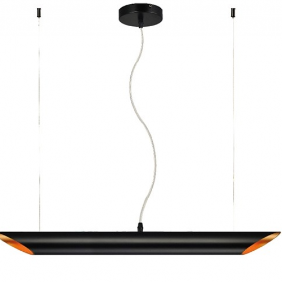 ΚΡΕΜΑΣΤΟ Φ/Σ 2ΧGU10 ΜΕΤΑΛΛΙΚΟ ΜΑΥΡΟ+ΧΡΥΣΟ Φ6Χ80XH120CM