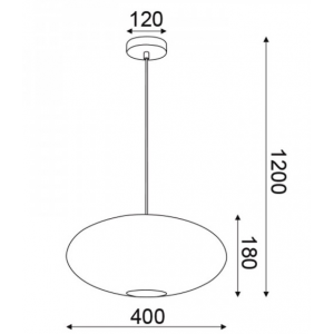 BARLA ΚΡΕΜΑΣΤΟ ΜΟΝΟΦΩΤΟ ΦΩΤΙΣΤΙΚΟ ΧΑΛΚΙΝΟ ΜΕΤΑΛΛΟ Φ40xΗ120cm