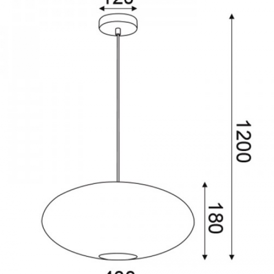 BARLA ΚΡΕΜΑΣΤΟ ΜΟΝΟΦΩΤΟ ΦΩΤΙΣΤΙΚΟ ΧΑΛΚΙΝΟ ΜΕΤΑΛΛΟ Φ40xΗ120cm