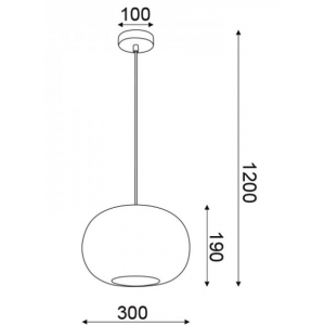 BARLA BALL ΚΡΕΜΑΣΤΟ ΜΟΝΟΦΩΤΟ ΦΩΤΙΣΤΙΚΟ ΧΑΛΚΙΝΟ ΜΕΤΑΛΛΟ Φ30xΗ120cm