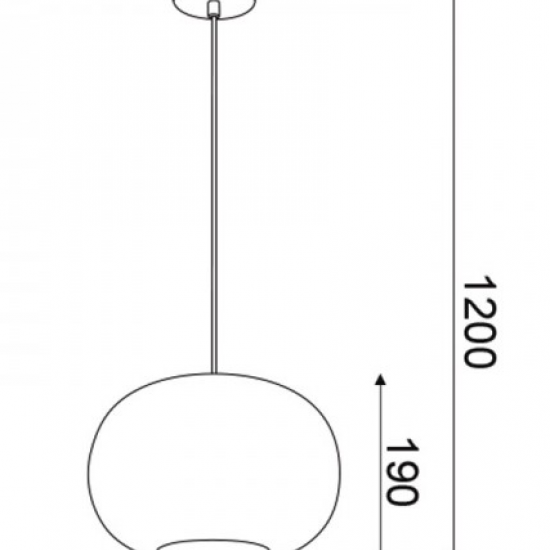 BARLA BALL ΚΡΕΜΑΣΤΟ ΜΟΝΟΦΩΤΟ ΦΩΤΙΣΤΙΚΟ ΧΑΛΚΙΝΟ ΜΕΤΑΛΛΟ Φ30xΗ120cm