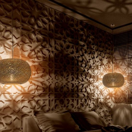 BARLA BALL ΚΡΕΜΑΣΤΟ ΜΟΝΟΦΩΤΟ ΦΩΤΙΣΤΙΚΟ ΧΡΥΣΟ ΜΕΤΑΛΛΟ Φ30xΗ120cm