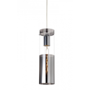 ΚΡΕΜΑΣΤΟ Φ/Σ 1ΧΕ27 ΧΡΩΜΙΟ ΓΥΑΛΙ+ΜΕΤΑΛΛΟ Φ10ΧΗ120CM