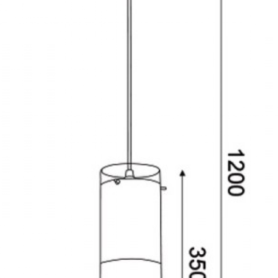 ΚΡΕΜΑΣΤΟ Φ/Σ 1ΧΕ27 ΧΡΩΜΙΟ ΓΥΑΛΙ+ΜΕΤΑΛΛΟ Φ10ΧΗ120CM