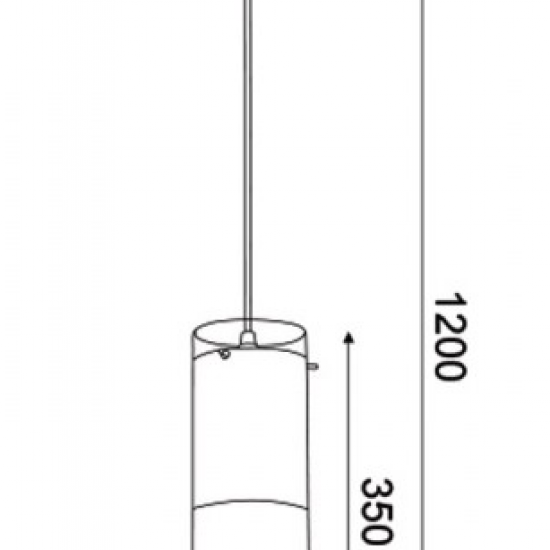 ΚΡΕΜΑΣΤΟ Φ/Σ 1ΧΕ27 ΟΡΕΙΧΑΛΚΟ ΓΥΑΛΙ+ΜΕΤΑΛΛΟ Φ10ΧΗ120CM