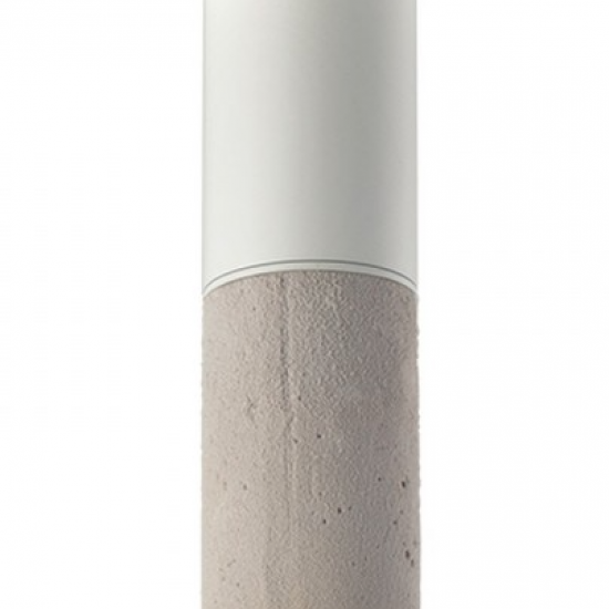 ΕΠΙΤΟΙΧΟ Φ/Σ 1XGU10 ΓΚΡΙ ΠΗΛΟΣ+ΜΕΤΑΛΛΙΚΟ ΛΕΥΚΟ Φ7ΧΗ24CM