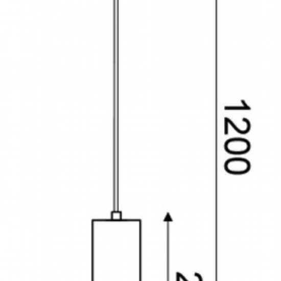 ΚΡΕΜΑΣΤΟ Φ/Σ 1XGU10 ΚΕΡΑΜΙΔΙ ΠΗΛΟΣ+ΜΕΤΑΛΛΙΚΟ ΜΑΥΡΟ Φ10ΧΗ120CM
