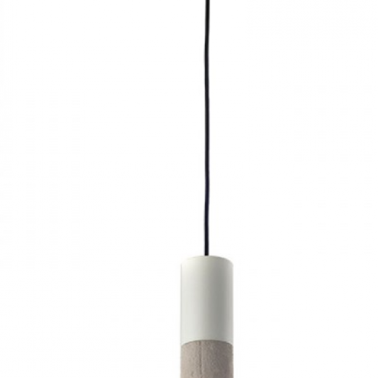 ΚΡΕΜΑΣΤΟ Φ/Σ 1XGU10 ΓΚΡΙ ΠΗΛΟΣ+ΜΕΤΑΛΛΙΚΟ ΛΕΥΚΟ Φ10ΧΗ120CM