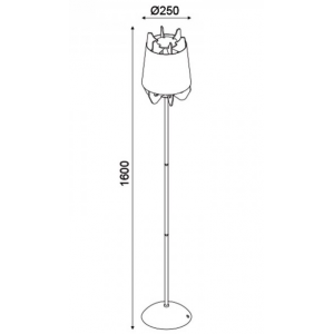 ΕΠΙΔΑΠΕΔΙΟ Φ/Σ 1ΧE27 ΛΕΥΚΟ ΠΛΑΣΤΙΚΟ+ΜΕΤΑΛΛΟ ΑΠΟΧΡΩΣΗ ΑΝΟΙΧΤΟΥ ΞΥΛΟΥ MDF Φ25XH160
